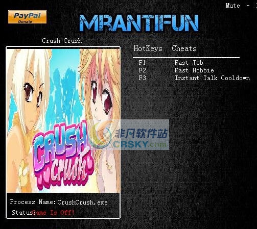 Crush三项修改器 v3.7 Crush三项修改器 v3.7