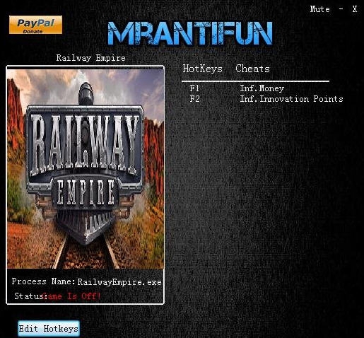 铁路帝国两项修改器 v1.18