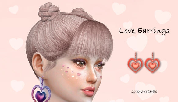 模拟人生4女士心形套环耳坠MOD v2.7 模拟人生4女士心形套环耳坠MOD v2.7