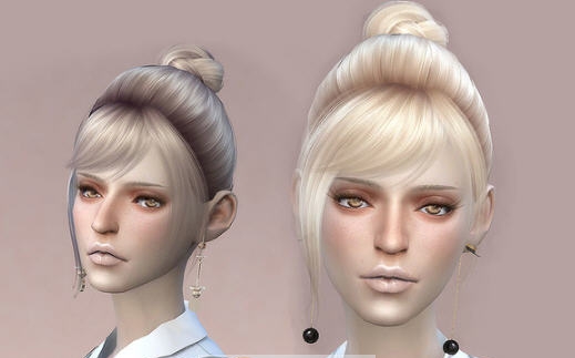 模拟人生4女士斜刘海清新丸子头MOD v2.5 模拟人生4女士斜刘海清新丸子头MOD v2.5