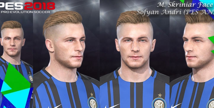 实况足球2018国米中卫什克里尼亚尔新款面部补丁 v2.5 实况足球2018国米中卫什克里尼亚尔新款面部补丁 v2.5