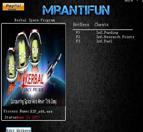 坎巴拉太空计划三项修改器 v1.4.1.2095 坎巴拉太空计划三项修改器 v1.4.1.2095