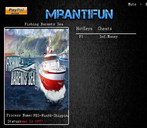 钓鱼巴伦支海无限金钱修改器 v3.5 钓鱼巴伦支海无限金钱修改器 v3.5