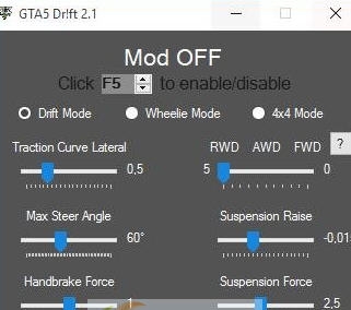 GTA5全版本轻松漂移mod v3.13 GTA5全版本轻松漂移mod v3.13