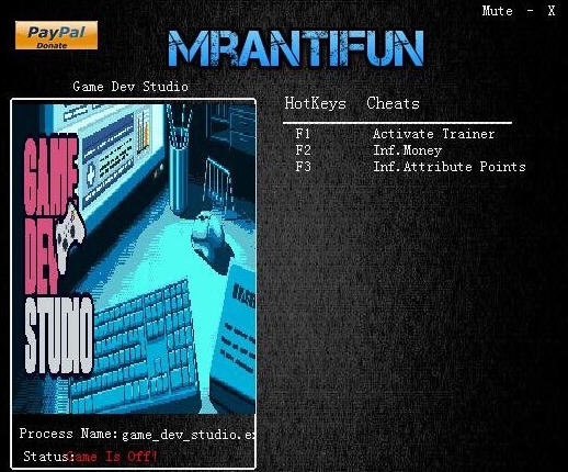 游戏开发工作室无限金钱属性点修改器 v3.5 游戏开发工作室无限金钱属性点修改器 v3.5