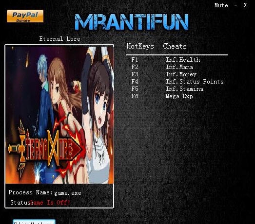 永恒的传说六项修改器 v3.4 永恒的传说六项修改器 v3.4