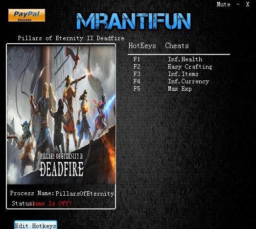 永恒之柱2死火五项修改器 v1.2.0.0036 永恒之柱2死火五项修改器 v1.2.0.0036