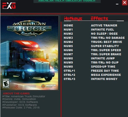 美国卡车模拟十三项修改器 v3.6 美国卡车模拟十三项修改器 v3.6