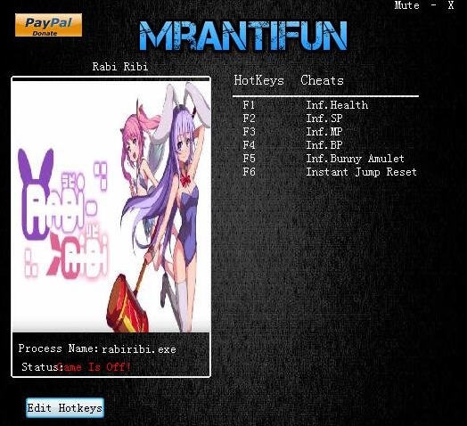 RabiRibi六项修改器 v3.6 RabiRibi六项修改器 v3.6
