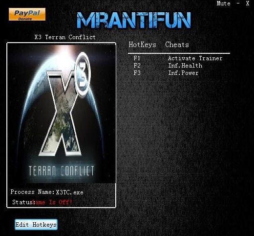 x3地球人冲突两项修改器 v3.6 x3地球人冲突两项修改器 v3.6