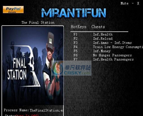 最后一站八项修改器 v3.6 最后一站八项修改器 v3.6
