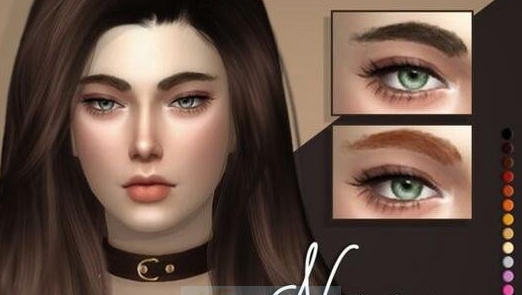模拟人生415色浓眉毛mod v2.6 模拟人生415色浓眉毛mod v2.6