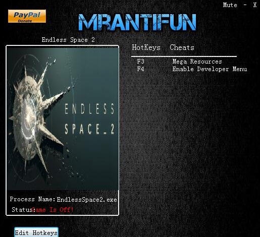 无尽空间2两项修改器 v1.2.29 无尽空间2两项修改器 v1.2.29