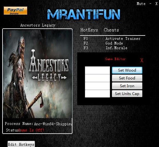 祖先遗产六项修改器 v3.4 祖先遗产六项修改器 v3.4