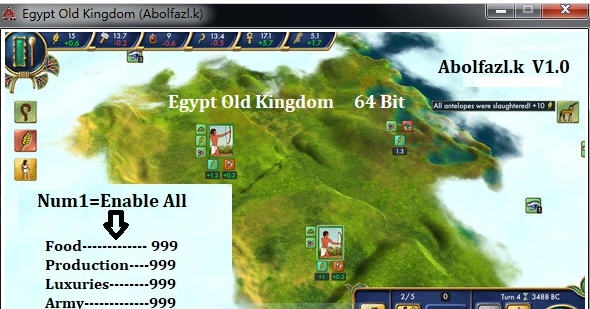 埃及古国六项修改器 v3.8 埃及古国六项修改器 v3.8