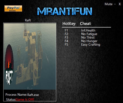 木筏生存五项修改器 v3.5 木筏生存五项修改器 v3.5