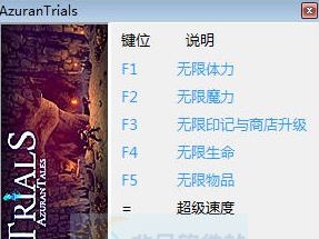 阿兹兰故事审判六项修改器 v3.4 阿兹兰故事审判六项修改器 v3.4
