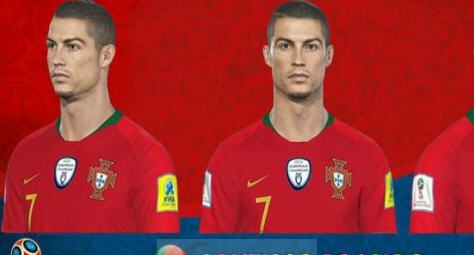 实况足球2018世界杯期间C罗面部补丁 v2.7