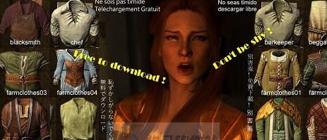 上古卷轴5天际市民服装2K重绘16套MOD v2.5 上古卷轴5天际市民服装2K重绘16套MOD v2.5