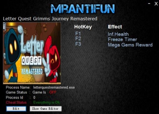 单词斗恶龙重制版三项修改器 v3.4