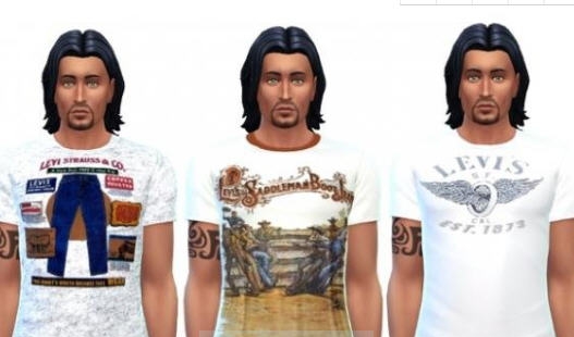 模拟人生4Levis男士衬衫MOD v2.5 模拟人生4Levis男士衬衫MOD v2.5