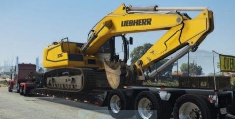 GTA5利勃海尔挖掘机MOD v2.4 GTA5利勃海尔挖掘机MOD v2.4