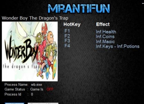 神奇男孩3龙之陷阱五项修改器 v3.3 神奇男孩3龙之陷阱五项修改器 v3.3