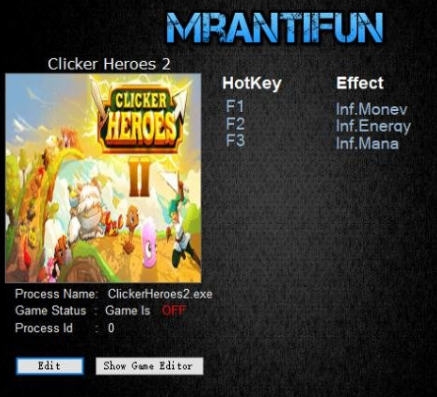 点击英雄2三项修改器 v3.4 点击英雄2三项修改器 v3.4