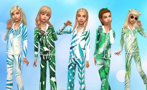 模拟人生4树叶风格睡衣服装MOD v2.2 模拟人生4树叶风格睡衣服装MOD v2.2