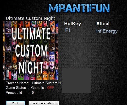 玩具熊的五夜后宫之终极定制夜无限能量修改器 v3.7 玩具熊的五夜后宫之终极定制夜无限能量修改器 v3.7