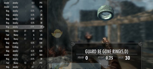 上古卷轴5天际杀死警卫戒指MOD v2.5 上古卷轴5天际杀死警卫戒指MOD v2.5