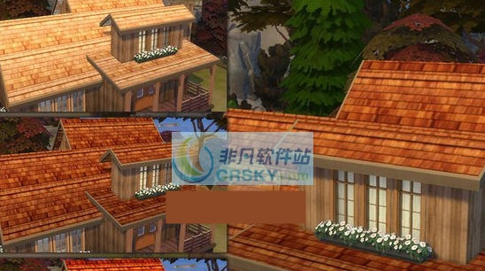 模拟人生4木质屋顶MOD v2.5 模拟人生4木质屋顶MOD v2.5