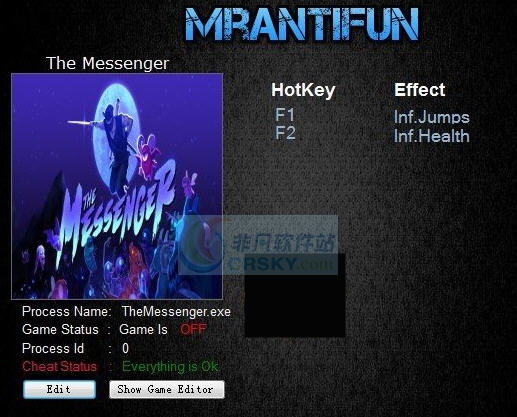 信使无限生命跳跃修改器 v3.5 信使无限生命跳跃修改器 v3.5