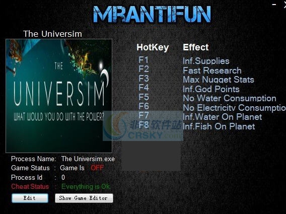 宇宙主义八项修改器 v0.0.30.23401 宇宙主义八项修改器 v0.0.30.23401