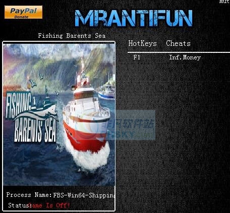捕鱼巴伦支海一项修改器 MrAntiFunv1.5 捕鱼巴伦支海一项修改器 MrAntiFunv1.5