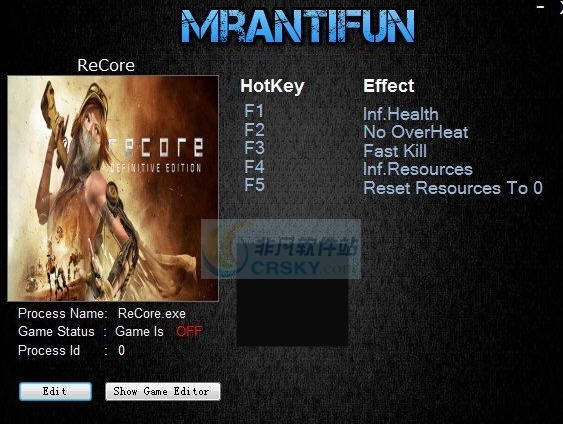 再生核心五项修改器 v3.5 再生核心五项修改器 v3.5