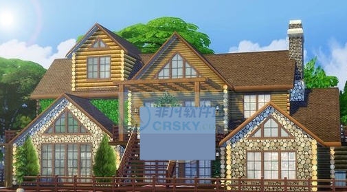 模拟人生4湖边木质别墅MOD v2.4 模拟人生4湖边木质别墅MOD v2.4