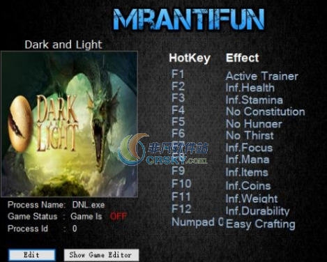 黑暗与光明十二项修改器 v3.5 黑暗与光明十二项修改器 v3.5