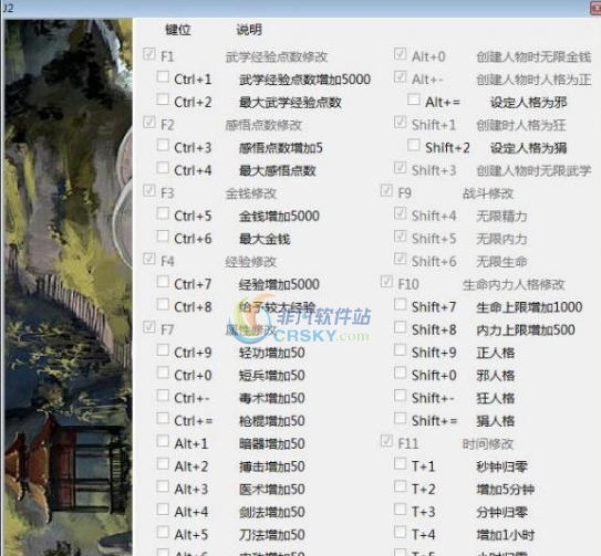 河洛群侠传四十四项修改器 v3.5 河洛群侠传四十四项修改器 v3.5