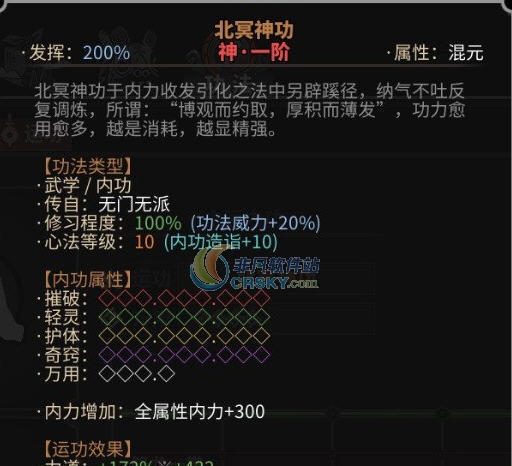 太吾绘卷沛然决功夫全功法MOD v2.6 太吾绘卷沛然决功夫全功法MOD v2.6