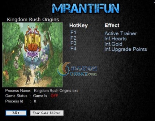 皇家守卫军起源三项修改器 v3.5 皇家守卫军起源三项修改器 v3.5