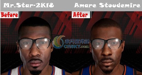 NBA2K18双版本小霸王斯塔德迈尔身形面补MOD v2.7