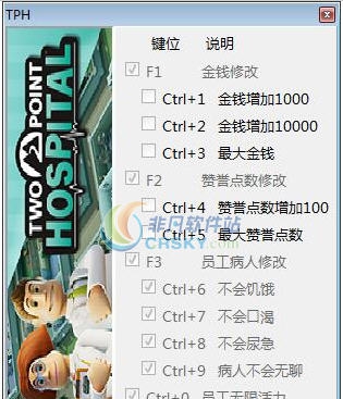双点医院十二项修改器 v3.5 双点医院十二项修改器 v3.5