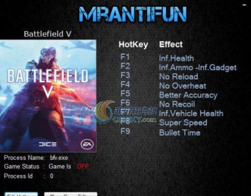 战地5十项修改器 v3.6 战地5十项修改器 v3.6