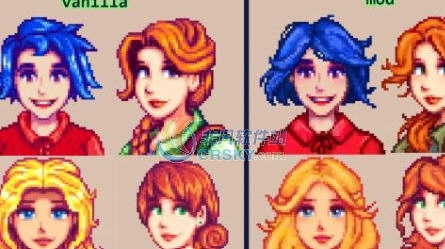 星露谷物语女性肖像简单美化MOD v2.6