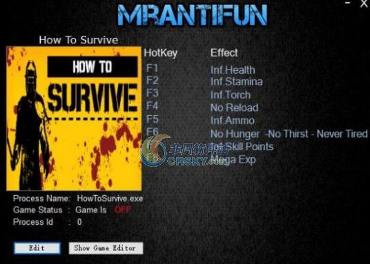 生存指南十项修改器 v3.6 生存指南十项修改器 v3.6