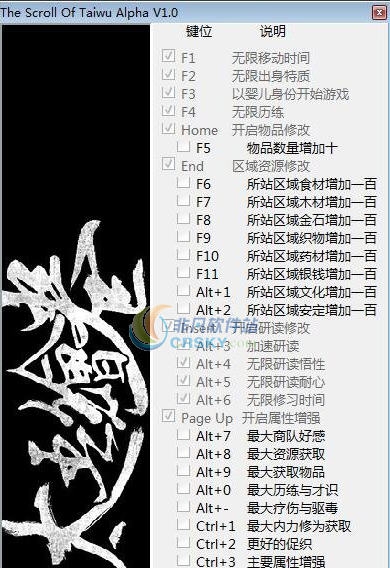 太吾绘卷三十七项修改器 v3.3