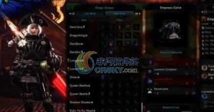 怪物猎人世界哥特皇后甲MOD v2.5 怪物猎人世界哥特皇后甲MOD v2.5
