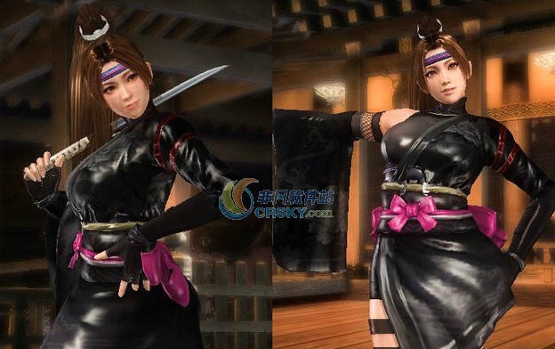 死或生5最后一战Mai黑色忍者服装MOD v2.6 死或生5最后一战Mai黑色忍者服装MOD v2.6