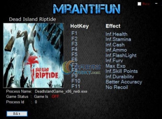 死亡岛激流十三项修改器 v3.4 死亡岛激流十三项修改器 v3.4